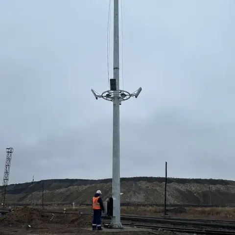 АО «Шубарколь комир» Станция западная. Проект мачтового освещения