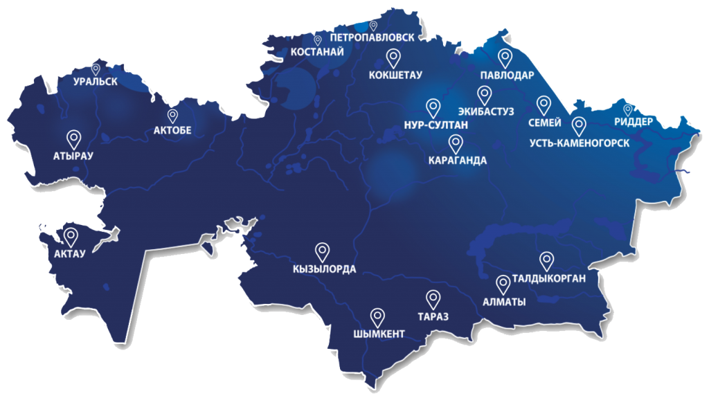 География работ MK Stroy Group по Казахстану